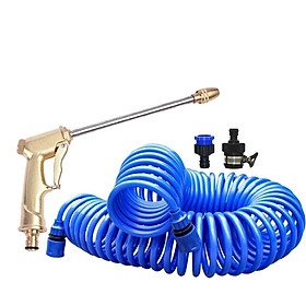 Mua Bộ vòi xịt nước tưới cây đa năng tăng áp lực nước kèm dây tưới dạng lò xo co dãn 206701-3 loại 10m
