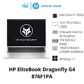 Mua Laptop HP EliteBook Dragonfly G4 876F1PA (Core i7 1355U/ 16GB/ 1TB SSD/ Intel Iris Xe Graphics/ 13.5inch WUXGA+  Touch/ Windows 11 Pro/ Silver/ Vỏ nhôm) - Hàng Chính Hãng