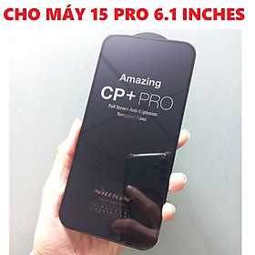 [cho 15 series] Kính cường lực full màn hình viền đen 0.3mm cho iP 15 Pro Max 6.7inches Nillkin CP+PRO _ hàng chính hãng