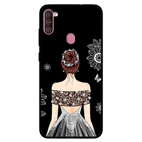 Ốp lưng dành cho Samsung A11 mẫu Cô Gái Váy Xám