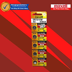 5 Viên Pin Đồng Hồ SR626 / SR621 / SR716 / SR521 / SR616 / SR516 / SR721 / SR920 / SR927 Maxell Chính Hãng