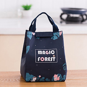 Túi đựng cơm Magic Forest giữ nhiệt vải Oxford (size 18x15x24cm)