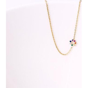 Lắc tay bạc cao cấp cầu vồng hoa Gix Jewel LT09