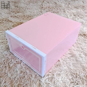 Mua Combo 4 Hộp Đựng Giày Nắp Nhựa Cứng Trong Suốt  Tủ Giày Lắp Ghép Thông Minh Tặng Gói Hút Ẩm