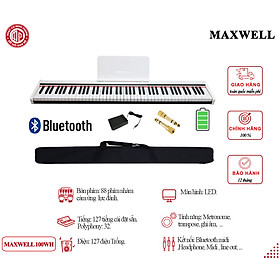 Đàn Piano Điện Maxwell Max 100 - Màu trắng - Hàng chính hãng