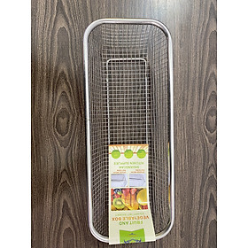 Mua Rổ Lưới Inox Hình Chữ Nhật Có Chân
