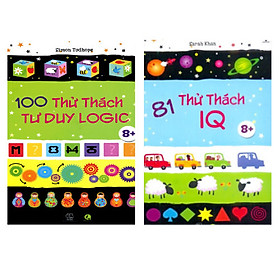 Download sách Sách 100 thử thách tư duy logic và 81 thử thách iq phát triển tư duy iq cho bé - bộ 2 cuốn, in màu ( 6 - 13 tuổi )