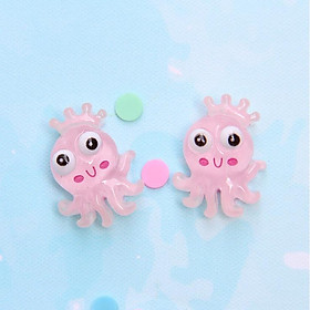 Charm bạch tuộc trong suốt cho các bạn trang trí vỏ ốp điện thoại, DIY