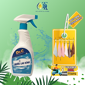 Nước Lau Kính Siêu Sạch,Sạch Trong Suốt,Không Tỳ Vết An Toàn Cho Người Sử Dụng Dr.C 500ml