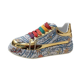 LCRTZKG 2023 Xuân Thu Thời Trang Tăng Trọng Lượng Nhẹ Ren-up Anime Casual Shoes Sneaker Anime Không Dệt Mồ hôi Hút
