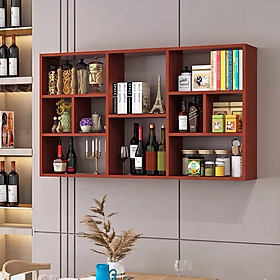 Mua Kệ sách kệ gỗ treo tường gỗ MDF nhập khẩu chống ẩm cao cấp mang phong cách hiện đại tối giản