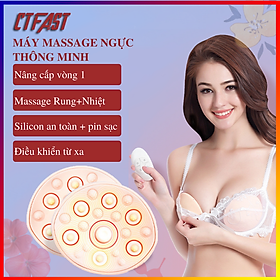 Máy massage nở ngực thông minh CTFAST WX-008 Mát xa rung đa điểm kết hợp nhiệt hỗ trợ nâng cấp kích thước vòng 1, cải thiện tình trạng ngực không đều