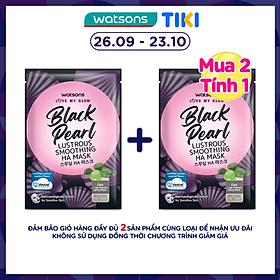 Mặt Nạ Watsons Love My Glow Black Pearl Lustrous Smoothing HA Mask 21ml