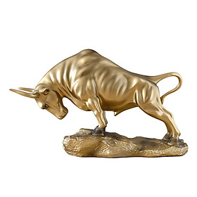 Bull Figurine Statue Collection Feng  Crafts Office Bedroom Decor