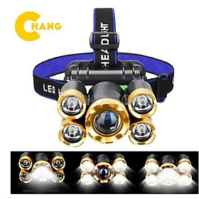 Đèn Pin Đội Đầu 5 Bóng - Hue203store