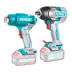 Mua BỘ COMBO MÁY SIẾT BULOONG KHÔNG CHỔI THAN TIWLI2085 & MÁY THỔI NHIỆTTBLI200 2 DÙNG PIN 20V TOTAL TOSLI240489 - HÀNG CHÍNH HÃNG
