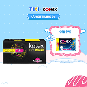 1 gói băng vệ sinh Kotex Tampon 16 miếng