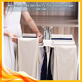 Mua ️ Giá treo khăn  quần âu  áo âm tường 22 thanh Thép không gỉ - Bền bỉ Tiết kiệm không gian