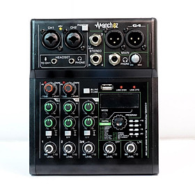 Mua Mixer G4 mini 2022 - 88 chế độ vang  3 kênh (2 mono  1 stereo) - Tích hợp nguồn 48V dành cho micro thu âm karaoke live