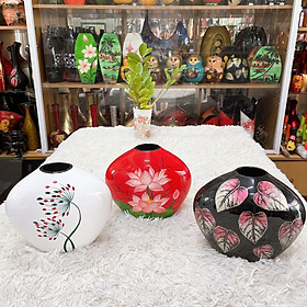 Mua Bình hoa sơn mài mẫu 01 thích hợp trang trí   cắm hoa  làm quà tặng ...