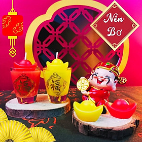 Mua NẾN BƠ Thỏi Vàng thắp bàn thờ Thần Tài  Gia Tiên  Ông Táo  dùng trong thờ cúng  nến sạch không mùi không khói  an toàn