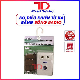 Bộ điều khiển từ xa bằng sóng radio TPE X102B có kèm remote - Điện Lạnh Ô Tô Thuận Dung