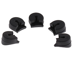 Finest 5pcs DIY Rubber Clarinet Thumb Rest Cushion Protection 20 x 13mm