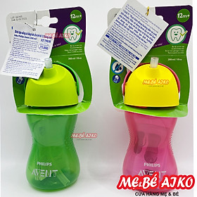 Bình tập uống bằng nhựa có ống hút hiệu Philips Avent (300ml/10oz) cho bé từ 12 tháng tuổi 798/00