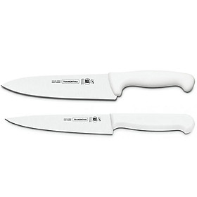 Bộ 2 Dao Bếp Cán Kháng Khuẩn Tramontina Prof 21cm - 20cm