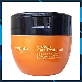 Kem hấp phục hồi siêu dưỡng tóc Protein Sophia Platinum Hàn Quốc 450ml
