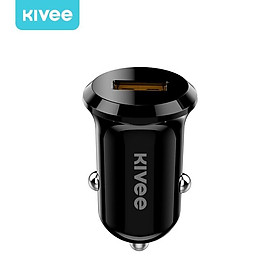 Mua Bộ sạc ô tô KIVEE UT805 cổng đơn USB 3a sạc nhanh mini có đèn- Hàng Chính Hãng