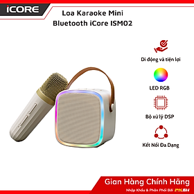 Mua Bộ Loa Karaoke Mini Bluetooth iCore ISM02 Kèm 01 Micro - Hàng chính hãng
