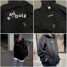 Áo Hoodie Sadboiz Unisex Kiểu Hàn Quốc Đẹp - FREESHIP ĐẸP -Khoác Nỉ Ngoại Chống Nắng Nam Nữ Có Nón Mũ 2 Lớp