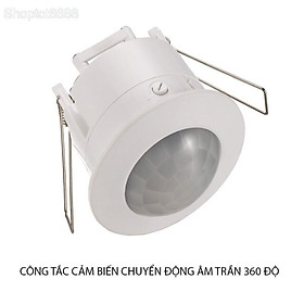 Công tắc cảm biến chuyển động hồng ngoại P004 âm trần 360 độ D76, tự động đóng mở thiết bị