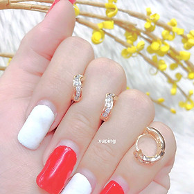 Đôi Bông Tai Nữ Bạch Kim Hàng Cực Đẹp 046.140321 - Được Đổi Trả Trong Vòng 07 Ngày - Mang cực kì bền màu nhé quý khách
