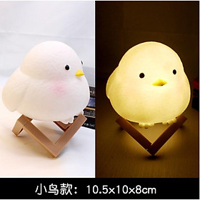 Mua Đèn Led Để Bàn Hình Chú Chim Non 3d Độc Đáo Có Kệ Đi Kèm - Đèn Ngủ Trang Trí Phòng