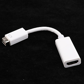 Mini DVI to HDMI Male-Female Converter/Adapter Cable for MacBook White