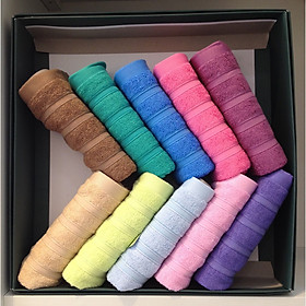 Bộ hộp 10 khăn tắm cotton cao cấp