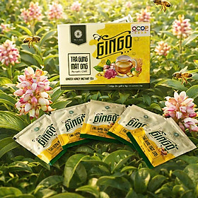 Trà Gừng Mật Ong GINGO Nguyên Chất Từ Thiên Nhiên, An Toàn Cho Sức Khỏe, Đậm Đà Vị Gừng, Xua Tan Cảm Giác Đầy Bụng, Khó Tiêu