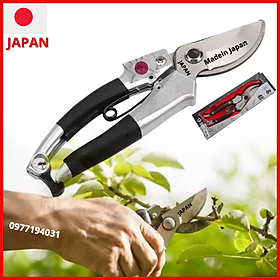 Hình ảnh Kéo cắt cành cộng lực cao cấp nhập khẩu từ JAPAN  -kéo SK5 bằng thép đúc nguyên khối tay bọc gỗ xịn sò