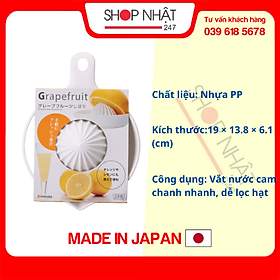 Dụng cụ vắt cam chanh cỡ to có tay cầm Inomata nội địa Nhật Bản