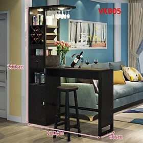 Mua Quầy bar mini kết hợp tủ rượu VKB05 ( không kèm ghế) - Nội thất lắp ráp Viendong Adv