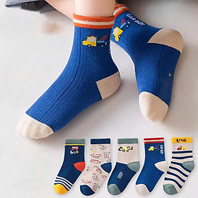 SET 5 ĐÔI TẤT VỚ VÀNG 06 DỄ THƯƠNG TỪ 1-12 TUỔI DÀNH CHO BÉ TRAI BÉ GÁI