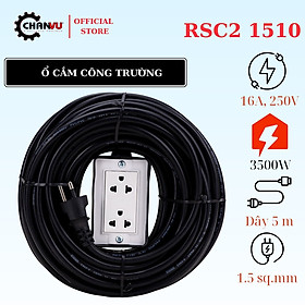 Mua Ổ cắm điện Công Nghiệp Suntech RSC2 khối cao su 2 ổ cắm  3x1 5  dài 10m 20m  tiêu chuẩn TIS Thái Lan