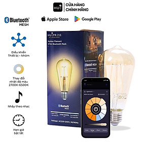 Mua Bóng đèn led dây tóc HUEPRESS Bluetooth Mesh Filament Bulb ST64 đui E27 4W 2700K-6500K Edison vintage