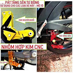 Pát tăng sên xích tự động xe máy hàng hợp kim CNC chống han rỉ loại tốt lắp như zin gắn các loại xe