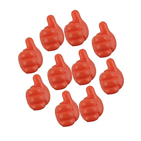 10Pcs Thumb Wall Hooks Cable Clip Earphones Cords Holder for Home Office