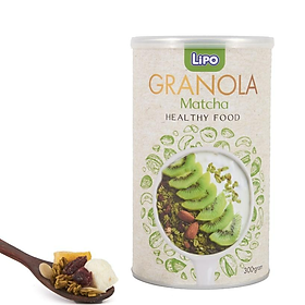 Ngũ cốc dinh dưỡng Granola Lipo 300g vị matcha