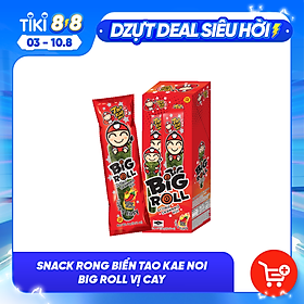 Snack Rong Biển TaoKaeNoi Big Roll 3g (Hộp 6 gói)