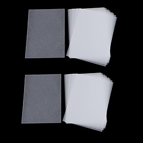 20 Half Transparent Shrink Film Sheets Shrinkable Paper Craft Fine Polish
